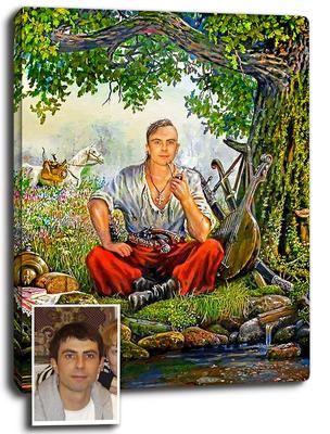 Картина портрет дівчини EGON4, Єгорова Наталія - мальовані картини на  UkrainArt