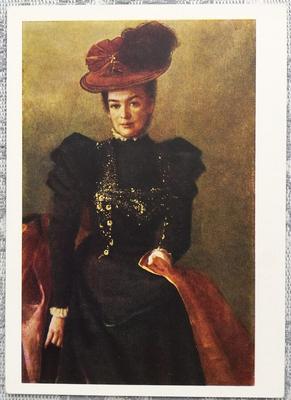 Портрет неизвестной. Илья Репин. Живопись, женский портрет, фото женщины в  шляпке