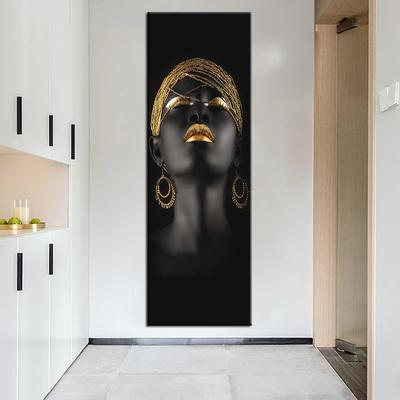 Большая черная женщина с золотыми украшениями на руках, холст, настенные  картины, художественные плакаты и принты, Африканская женщина, картина |  AliExpress