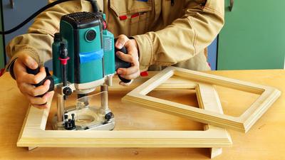 Фрезерование и изготовление рамок для А4 и А3, milling wooden frames for A3  and A4 - YouTube