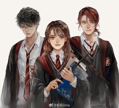 Нейросеть нарисовала героев «Гарри Поттера» в стиле аниме