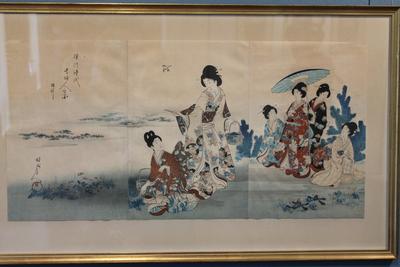Японские художественные картины на холсте Ukiyoe, плакаты и живопись,  японские волнистые краны с красным солнцем для гостиной, украшение для дома  без рамки | AliExpress