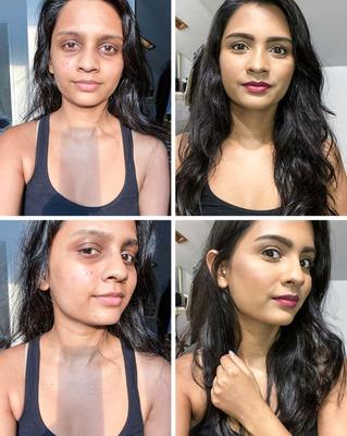 15+ девушек до и после нанесения естественного макияжа / AdMe