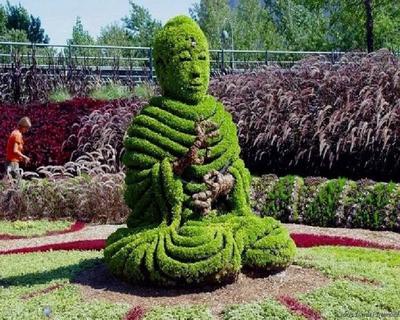 Зелёная фигура топиари \"Лось\" из искусственной травы 💚