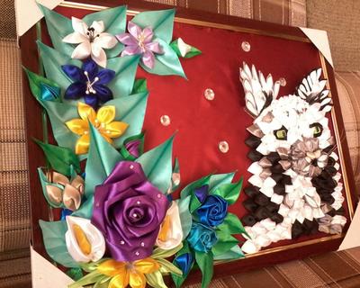 Картинки по запросу осенние короны канзаши осенние канзаши | Тканевые  цветы, Искусство из лент, Канзаши уроки