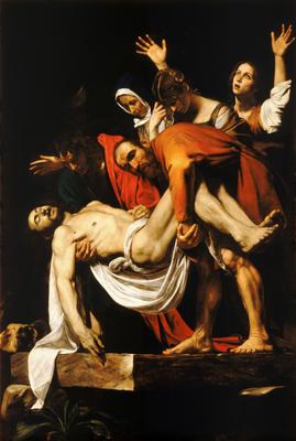 Купить цифровую версию картины: Микеланджело Меризи де Караваджо -  Погребение Христа (Положение во гроб), Рим | Артхив