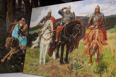 Картина (постер) - Три Богатыря купить - В. М. Васнецов (1898) | купить в  КартинуМне!, цены от 990р.
