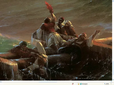 Свободная копия картины \"Девятый вал\" Айвазовского И.К. | Пикабу