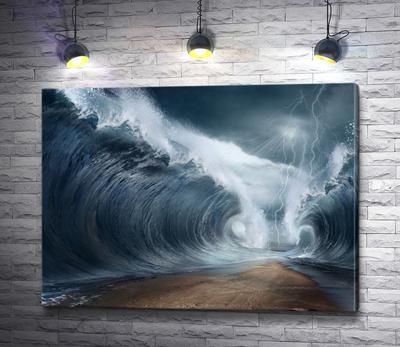 Картина для интерьера 9 Вал Иван Айвазовский (море, шторм) 40х60 - купить  по низкой цене в интернет-магазине OZON (886050976)
