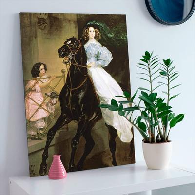 Картина Карла Брюллова “Всадница” | PrintStorm
