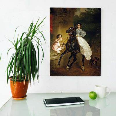 Картина Карл Брюллов - Всадница красочная Картина на холсте, современный  домашний декор комнаты | AliExpress