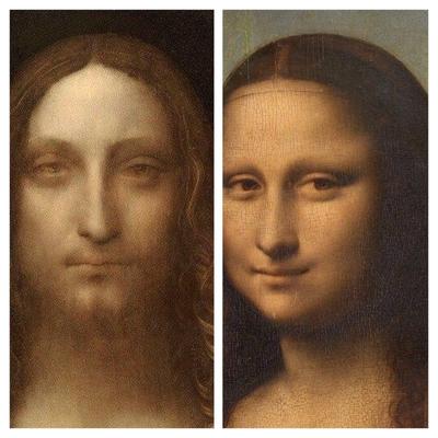 Картина в коричневой раме с паспарту, Леонардо да Винчи \"Спаситель мира\",  50x40см / Галерейщикъ - купить по низкой цене в интернет-магазине OZON  (1227739071)