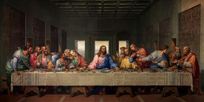 Картина Леонардо да Винчи «Тайная вечеря» купить