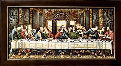Икона \" Тайная Вечеря \" из янтаря Леонардо да Винчи, Таємна вечеря з  бурштину Леонардо да Вінчі 30x60 см (ID#1440911558), цена: 3400 ₴, купить  на Prom.ua