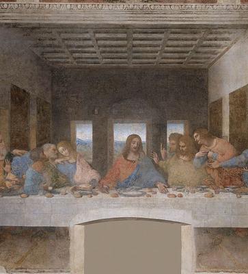 Купить модульную картину на холсте \"Копия фрески Леонардо да Винчи \"Тайная  вечеря\" - Джампертино\" с доставкой недорого | Интернет-магазин \"АртПостер\"