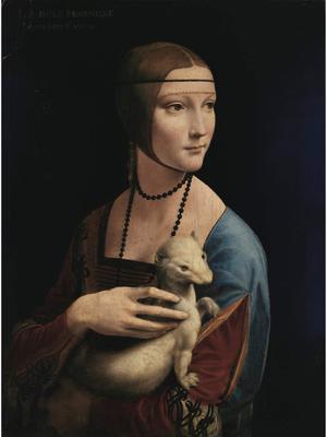 Леонардо Да Винчи - картина «Дама с горностаем»