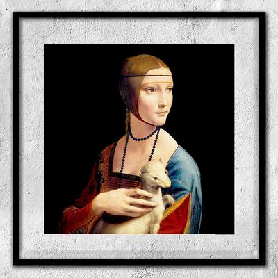 Леонардо да Винчи \"Дама с горностаем\" | Пикабу