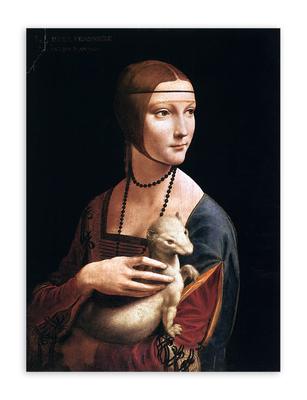Дама с горностаем Леонардо Да Винчи на холсте (Репродукция 49) - купить  репродукцию, цены в каталоге Modulka.ru