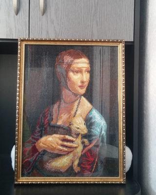 Загадка. -----------— Перед вами знаменитая картина Леонардо да Винчи \"Дама  с горностаем\".. | ВКонтакте