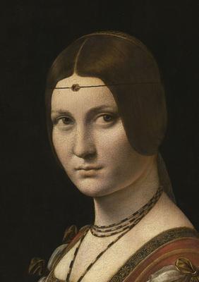 Модульная картина «Дама с горностаем» на холсте и деревянном подрамнике,  артикул poster_1566