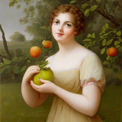 Картина 2D «Девочка с персиками», тактильная: цена 12 298 ₽, оптом, арт.  10841-9