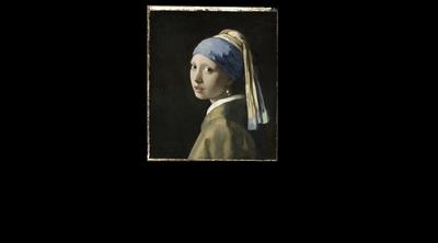 Картина из янтаря \"Девушка с жемчужной серёжкой\" 20x30 купить в  интернет-магазине EXKLUSI