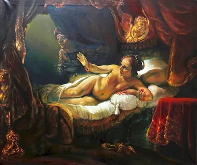Репродукции Изобразительного Искусства Aegina Visited by Jupiter по  Jean-Baptiste Greuze (1725-1805, France) | WahooArt.com