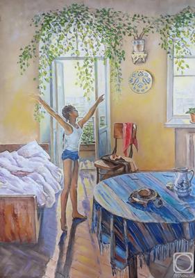 Почему картина Яблонской называется «Утро»: анализ полотна и заложенный  автором смысл
