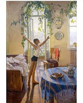 Утро» картина Лазаревой Ольги маслом на холсте — заказать на ArtNow.ru