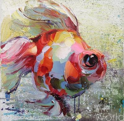 Золотая рыбка для исполнения желаний. N23» картина Родригеса Хосе маслом на  холсте — заказать на ArtNow.ru
