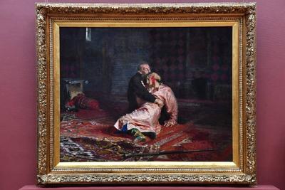 Картина Иван Грозный и сын его Иван: отреставрированное полотно вернули в  Третьяковку