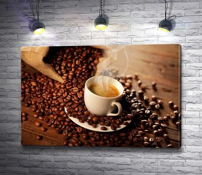 Аппликация из зерен кофе (50 фото) » Идеи поделок и аппликаций своими  руками - Папикпро.КОМ