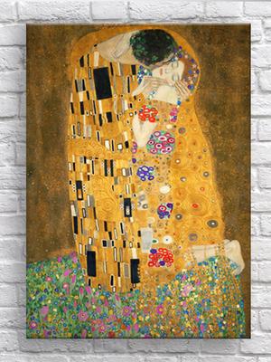 Картина \"Густав Климт - Поцелуй\" - изделия из стекла купить в Москве