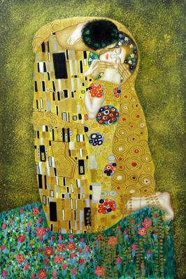 Картина маслом Поцелуй Густав Климт — В интерьер