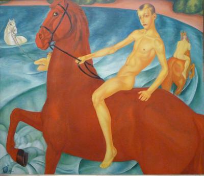 Картина купание красного коня фото фотографии