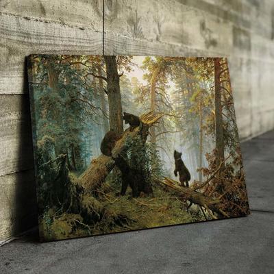 Тактильная 3D картина \"Утро в сосновом лесу\" в интернет магазине  Тифлоцентр.рф