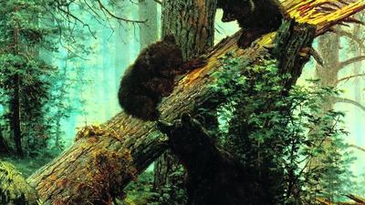О картине Ивана Ивановича Шишкина \"Утро в сосновом лесу\"
