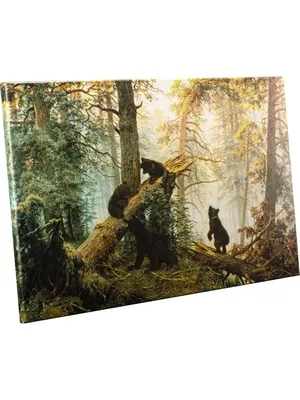 Мишки в лесу картина — купить по низкой цене на Яндекс Маркете