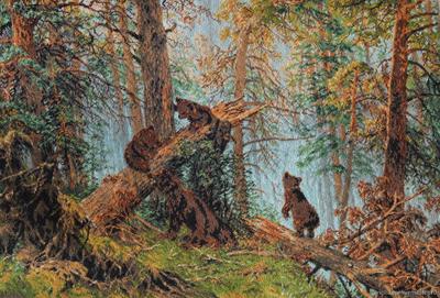 Картина \"мишки в лесу\"» — создано в Шедевруме