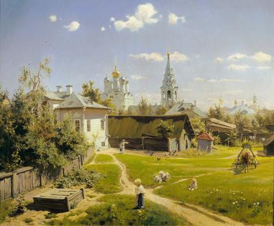 Картина московский дворик фото