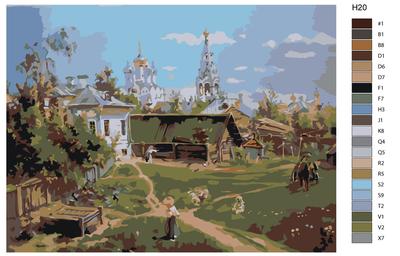 Купить картину Московский дворик в Москве от художника Семернин Сева
