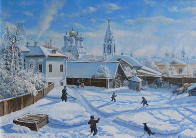 Московский дворик - картина Поленова, где был дворик