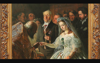 Старик. Невеста. Мертвая жена. «Неравный брак» Василия Пукирева | Artifex.ru