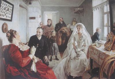 Картина Неравный брак ᐉ Иванов Александр ᐉ онлайн-галерея Molbert.