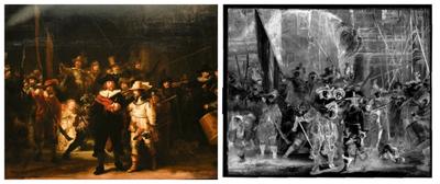 Картина Ночной дозор Рембрандт купить репродукцию на холсте - Галерея Бэнкси