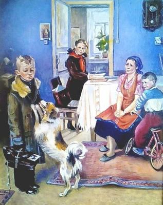 Фёдор Решетников «Опять двойка!», 1952 | Первый вариант карт… | Flickr