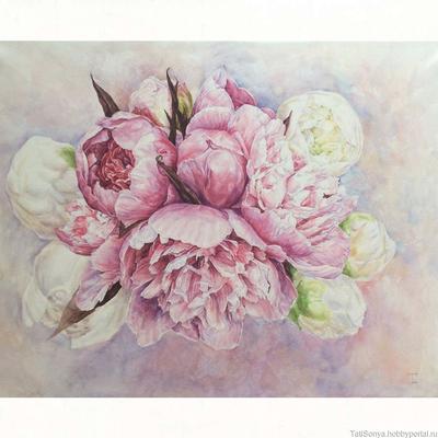 Картина на холсте Розовые пионы №2 100x150 см по цене 16990 ₽/шт. купить в  Ярославле в интернет-магазине Леруа Мерлен