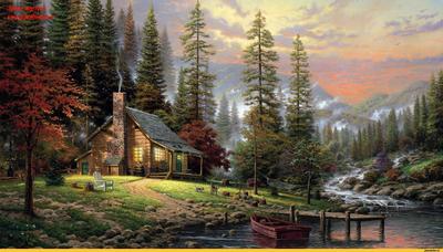 Краски осени - картина на Мольберт | Пейзажи, Летний пейзаж, Осенний пейзаж