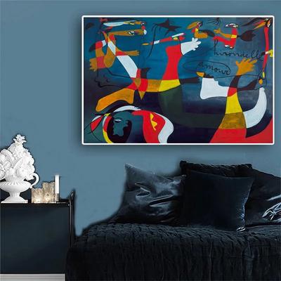 Рождение мира холст Картины путем Хуан Миро известный настенные  художественные плакаты и принты абстрактные картины для Гостиная |  AliExpress