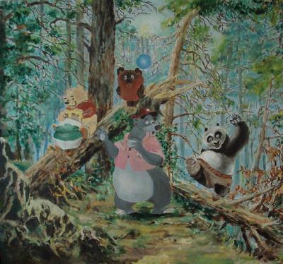 Картина стразами \"Медведи в лесу\" - ГЕЛ0161448 - оптом купить в Москве по  недорогой цене в интернет-магазине Стартекс